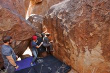 Bouldering in Hueco Tanks on 12/06/2019 with Blue Lizard Climbing and Yoga

Filename: SRM_20191206_1404000.jpg
Aperture: f/4.0
Shutter Speed: 1/250
Body: Canon EOS-1D Mark II
Lens: Canon EF 16-35mm f/2.8 L