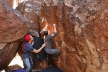 Bouldering in Hueco Tanks on 12/06/2019 with Blue Lizard Climbing and Yoga

Filename: SRM_20191206_1404030.jpg
Aperture: f/4.0
Shutter Speed: 1/250
Body: Canon EOS-1D Mark II
Lens: Canon EF 16-35mm f/2.8 L