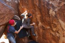 Bouldering in Hueco Tanks on 12/06/2019 with Blue Lizard Climbing and Yoga

Filename: SRM_20191206_1411260.jpg
Aperture: f/4.0
Shutter Speed: 1/250
Body: Canon EOS-1D Mark II
Lens: Canon EF 16-35mm f/2.8 L