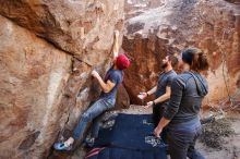 Bouldering in Hueco Tanks on 12/06/2019 with Blue Lizard Climbing and Yoga

Filename: SRM_20191206_1417430.jpg
Aperture: f/3.5
Shutter Speed: 1/250
Body: Canon EOS-1D Mark II
Lens: Canon EF 16-35mm f/2.8 L