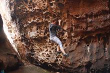 Bouldering in Hueco Tanks on 12/06/2019 with Blue Lizard Climbing and Yoga

Filename: SRM_20191206_1523220.jpg
Aperture: f/2.5
Shutter Speed: 1/250
Body: Canon EOS-1D Mark II
Lens: Canon EF 50mm f/1.8 II