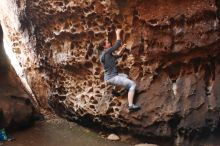 Bouldering in Hueco Tanks on 12/06/2019 with Blue Lizard Climbing and Yoga

Filename: SRM_20191206_1523230.jpg
Aperture: f/2.5
Shutter Speed: 1/250
Body: Canon EOS-1D Mark II
Lens: Canon EF 50mm f/1.8 II