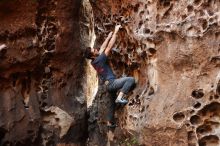 Bouldering in Hueco Tanks on 12/06/2019 with Blue Lizard Climbing and Yoga

Filename: SRM_20191206_1523330.jpg
Aperture: f/2.8
Shutter Speed: 1/250
Body: Canon EOS-1D Mark II
Lens: Canon EF 50mm f/1.8 II