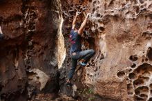 Bouldering in Hueco Tanks on 12/06/2019 with Blue Lizard Climbing and Yoga

Filename: SRM_20191206_1523350.jpg
Aperture: f/2.8
Shutter Speed: 1/250
Body: Canon EOS-1D Mark II
Lens: Canon EF 50mm f/1.8 II