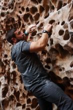 Bouldering in Hueco Tanks on 12/06/2019 with Blue Lizard Climbing and Yoga

Filename: SRM_20191206_1524070.jpg
Aperture: f/3.2
Shutter Speed: 1/250
Body: Canon EOS-1D Mark II
Lens: Canon EF 50mm f/1.8 II