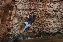 Bouldering in Hueco Tanks on 12/06/2019 with Blue Lizard Climbing and Yoga

Filename: SRM_20191206_1525450.jpg
Aperture: f/4.0
Shutter Speed: 1/250
Body: Canon EOS-1D Mark II
Lens: Canon EF 50mm f/1.8 II