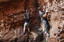 Bouldering in Hueco Tanks on 12/06/2019 with Blue Lizard Climbing and Yoga

Filename: SRM_20191206_1531500.jpg
Aperture: f/2.2
Shutter Speed: 1/160
Body: Canon EOS-1D Mark II
Lens: Canon EF 50mm f/1.8 II