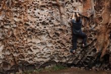 Bouldering in Hueco Tanks on 12/06/2019 with Blue Lizard Climbing and Yoga

Filename: SRM_20191206_1532560.jpg
Aperture: f/3.5
Shutter Speed: 1/160
Body: Canon EOS-1D Mark II
Lens: Canon EF 50mm f/1.8 II