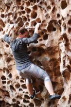 Bouldering in Hueco Tanks on 12/06/2019 with Blue Lizard Climbing and Yoga

Filename: SRM_20191206_1533290.jpg
Aperture: f/2.5
Shutter Speed: 1/160
Body: Canon EOS-1D Mark II
Lens: Canon EF 50mm f/1.8 II