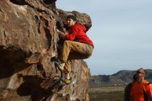 Bouldering in Hueco Tanks on 12/11/2019 with Blue Lizard Climbing and Yoga

Filename: SRM_20191211_1001580.jpg
Aperture: f/5.0
Shutter Speed: 1/400
Body: Canon EOS-1D Mark II
Lens: Canon EF 50mm f/1.8 II