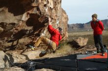 Bouldering in Hueco Tanks on 12/11/2019 with Blue Lizard Climbing and Yoga

Filename: SRM_20191211_1008430.jpg
Aperture: f/4.0
Shutter Speed: 1/400
Body: Canon EOS-1D Mark II
Lens: Canon EF 50mm f/1.8 II