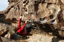 Bouldering in Hueco Tanks on 12/11/2019 with Blue Lizard Climbing and Yoga

Filename: SRM_20191211_1009380.jpg
Aperture: f/4.0
Shutter Speed: 1/400
Body: Canon EOS-1D Mark II
Lens: Canon EF 50mm f/1.8 II