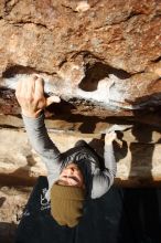 Bouldering in Hueco Tanks on 12/11/2019 with Blue Lizard Climbing and Yoga

Filename: SRM_20191211_1016171.jpg
Aperture: f/7.1
Shutter Speed: 1/400
Body: Canon EOS-1D Mark II
Lens: Canon EF 16-35mm f/2.8 L