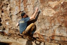 Bouldering in Hueco Tanks on 12/11/2019 with Blue Lizard Climbing and Yoga

Filename: SRM_20191211_1018270.jpg
Aperture: f/6.3
Shutter Speed: 1/400
Body: Canon EOS-1D Mark II
Lens: Canon EF 16-35mm f/2.8 L