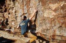 Bouldering in Hueco Tanks on 12/11/2019 with Blue Lizard Climbing and Yoga

Filename: SRM_20191211_1018290.jpg
Aperture: f/6.3
Shutter Speed: 1/400
Body: Canon EOS-1D Mark II
Lens: Canon EF 16-35mm f/2.8 L