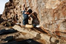 Bouldering in Hueco Tanks on 12/11/2019 with Blue Lizard Climbing and Yoga

Filename: SRM_20191211_1025450.jpg
Aperture: f/5.6
Shutter Speed: 1/400
Body: Canon EOS-1D Mark II
Lens: Canon EF 16-35mm f/2.8 L