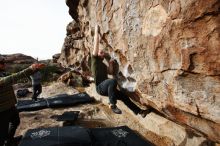 Bouldering in Hueco Tanks on 12/11/2019 with Blue Lizard Climbing and Yoga

Filename: SRM_20191211_1043190.jpg
Aperture: f/5.6
Shutter Speed: 1/400
Body: Canon EOS-1D Mark II
Lens: Canon EF 16-35mm f/2.8 L