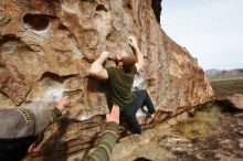 Bouldering in Hueco Tanks on 12/11/2019 with Blue Lizard Climbing and Yoga

Filename: SRM_20191211_1046500.jpg
Aperture: f/5.6
Shutter Speed: 1/400
Body: Canon EOS-1D Mark II
Lens: Canon EF 16-35mm f/2.8 L