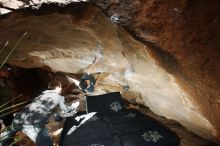 Bouldering in Hueco Tanks on 12/11/2019 with Blue Lizard Climbing and Yoga

Filename: SRM_20191211_1210490.jpg
Aperture: f/5.6
Shutter Speed: 1/250
Body: Canon EOS-1D Mark II
Lens: Canon EF 16-35mm f/2.8 L