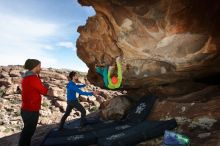 Bouldering in Hueco Tanks on 12/11/2019 with Blue Lizard Climbing and Yoga

Filename: SRM_20191211_1349170.jpg
Aperture: f/5.6
Shutter Speed: 1/250
Body: Canon EOS-1D Mark II
Lens: Canon EF 16-35mm f/2.8 L