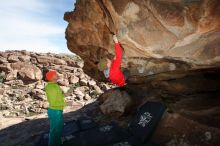 Bouldering in Hueco Tanks on 12/11/2019 with Blue Lizard Climbing and Yoga

Filename: SRM_20191211_1356310.jpg
Aperture: f/5.6
Shutter Speed: 1/250
Body: Canon EOS-1D Mark II
Lens: Canon EF 16-35mm f/2.8 L