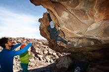 Bouldering in Hueco Tanks on 12/11/2019 with Blue Lizard Climbing and Yoga

Filename: SRM_20191211_1358500.jpg
Aperture: f/5.6
Shutter Speed: 1/250
Body: Canon EOS-1D Mark II
Lens: Canon EF 16-35mm f/2.8 L