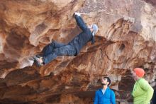 Bouldering in Hueco Tanks on 12/11/2019 with Blue Lizard Climbing and Yoga

Filename: SRM_20191211_1401170.jpg
Aperture: f/3.5
Shutter Speed: 1/250
Body: Canon EOS-1D Mark II
Lens: Canon EF 50mm f/1.8 II