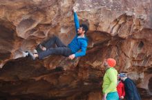 Bouldering in Hueco Tanks on 12/11/2019 with Blue Lizard Climbing and Yoga

Filename: SRM_20191211_1403410.jpg
Aperture: f/4.0
Shutter Speed: 1/250
Body: Canon EOS-1D Mark II
Lens: Canon EF 50mm f/1.8 II