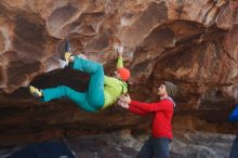 Bouldering in Hueco Tanks on 12/11/2019 with Blue Lizard Climbing and Yoga

Filename: SRM_20191211_1409420.jpg
Aperture: f/4.0
Shutter Speed: 1/250
Body: Canon EOS-1D Mark II
Lens: Canon EF 50mm f/1.8 II