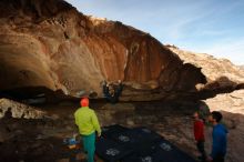 Bouldering in Hueco Tanks on 12/11/2019 with Blue Lizard Climbing and Yoga

Filename: SRM_20191211_1436470.jpg
Aperture: f/5.6
Shutter Speed: 1/250
Body: Canon EOS-1D Mark II
Lens: Canon EF 16-35mm f/2.8 L