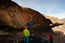 Bouldering in Hueco Tanks on 12/11/2019 with Blue Lizard Climbing and Yoga

Filename: SRM_20191211_1440160.jpg
Aperture: f/5.6
Shutter Speed: 1/200
Body: Canon EOS-1D Mark II
Lens: Canon EF 16-35mm f/2.8 L