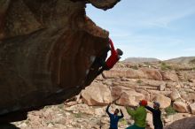 Bouldering in Hueco Tanks on 12/11/2019 with Blue Lizard Climbing and Yoga

Filename: SRM_20191211_1455360.jpg
Aperture: f/5.6
Shutter Speed: 1/250
Body: Canon EOS-1D Mark II
Lens: Canon EF 16-35mm f/2.8 L