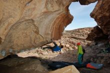 Bouldering in Hueco Tanks on 12/11/2019 with Blue Lizard Climbing and Yoga

Filename: SRM_20191211_1457060.jpg
Aperture: f/5.6
Shutter Speed: 1/250
Body: Canon EOS-1D Mark II
Lens: Canon EF 16-35mm f/2.8 L