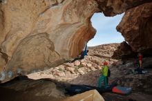 Bouldering in Hueco Tanks on 12/11/2019 with Blue Lizard Climbing and Yoga

Filename: SRM_20191211_1457170.jpg
Aperture: f/5.6
Shutter Speed: 1/250
Body: Canon EOS-1D Mark II
Lens: Canon EF 16-35mm f/2.8 L
