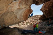 Bouldering in Hueco Tanks on 12/11/2019 with Blue Lizard Climbing and Yoga

Filename: SRM_20191211_1457320.jpg
Aperture: f/5.6
Shutter Speed: 1/250
Body: Canon EOS-1D Mark II
Lens: Canon EF 16-35mm f/2.8 L