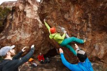 Bouldering in Hueco Tanks on 12/11/2019 with Blue Lizard Climbing and Yoga

Filename: SRM_20191211_1554090.jpg
Aperture: f/6.3
Shutter Speed: 1/250
Body: Canon EOS-1D Mark II
Lens: Canon EF 16-35mm f/2.8 L