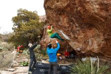 Bouldering in Hueco Tanks on 12/11/2019 with Blue Lizard Climbing and Yoga

Filename: SRM_20191211_1554190.jpg
Aperture: f/6.3
Shutter Speed: 1/250
Body: Canon EOS-1D Mark II
Lens: Canon EF 16-35mm f/2.8 L