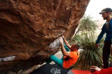 Bouldering in Hueco Tanks on 12/11/2019 with Blue Lizard Climbing and Yoga

Filename: SRM_20191211_1602460.jpg
Aperture: f/4.5
Shutter Speed: 1/250
Body: Canon EOS-1D Mark II
Lens: Canon EF 16-35mm f/2.8 L