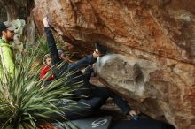 Bouldering in Hueco Tanks on 12/11/2019 with Blue Lizard Climbing and Yoga

Filename: SRM_20191211_1606190.jpg
Aperture: f/4.5
Shutter Speed: 1/320
Body: Canon EOS-1D Mark II
Lens: Canon EF 50mm f/1.8 II