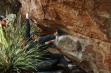 Bouldering in Hueco Tanks on 12/11/2019 with Blue Lizard Climbing and Yoga

Filename: SRM_20191211_1606220.jpg
Aperture: f/4.5
Shutter Speed: 1/400
Body: Canon EOS-1D Mark II
Lens: Canon EF 50mm f/1.8 II