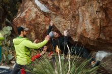 Bouldering in Hueco Tanks on 12/11/2019 with Blue Lizard Climbing and Yoga

Filename: SRM_20191211_1606380.jpg
Aperture: f/4.5
Shutter Speed: 1/500
Body: Canon EOS-1D Mark II
Lens: Canon EF 50mm f/1.8 II