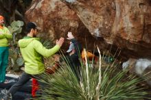 Bouldering in Hueco Tanks on 12/11/2019 with Blue Lizard Climbing and Yoga

Filename: SRM_20191211_1606430.jpg
Aperture: f/4.5
Shutter Speed: 1/500
Body: Canon EOS-1D Mark II
Lens: Canon EF 50mm f/1.8 II