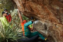 Bouldering in Hueco Tanks on 12/11/2019 with Blue Lizard Climbing and Yoga

Filename: SRM_20191211_1610510.jpg
Aperture: f/4.5
Shutter Speed: 1/400
Body: Canon EOS-1D Mark II
Lens: Canon EF 50mm f/1.8 II