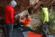 Bouldering in Hueco Tanks on 12/11/2019 with Blue Lizard Climbing and Yoga

Filename: SRM_20191211_1620180.jpg
Aperture: f/4.5
Shutter Speed: 1/320
Body: Canon EOS-1D Mark II
Lens: Canon EF 50mm f/1.8 II