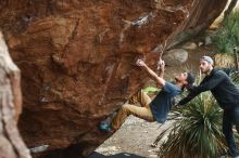 Bouldering in Hueco Tanks on 12/11/2019 with Blue Lizard Climbing and Yoga

Filename: SRM_20191211_1623570.jpg
Aperture: f/4.5
Shutter Speed: 1/250
Body: Canon EOS-1D Mark II
Lens: Canon EF 50mm f/1.8 II