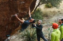 Bouldering in Hueco Tanks on 12/11/2019 with Blue Lizard Climbing and Yoga

Filename: SRM_20191211_1624110.jpg
Aperture: f/4.5
Shutter Speed: 1/320
Body: Canon EOS-1D Mark II
Lens: Canon EF 50mm f/1.8 II