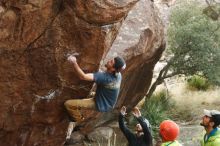 Bouldering in Hueco Tanks on 12/11/2019 with Blue Lizard Climbing and Yoga

Filename: SRM_20191211_1624190.jpg
Aperture: f/4.5
Shutter Speed: 1/250
Body: Canon EOS-1D Mark II
Lens: Canon EF 50mm f/1.8 II