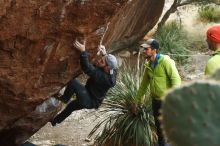 Bouldering in Hueco Tanks on 12/11/2019 with Blue Lizard Climbing and Yoga

Filename: SRM_20191211_1628101.jpg
Aperture: f/4.5
Shutter Speed: 1/250
Body: Canon EOS-1D Mark II
Lens: Canon EF 50mm f/1.8 II