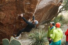 Bouldering in Hueco Tanks on 12/11/2019 with Blue Lizard Climbing and Yoga

Filename: SRM_20191211_1628300.jpg
Aperture: f/4.5
Shutter Speed: 1/250
Body: Canon EOS-1D Mark II
Lens: Canon EF 50mm f/1.8 II