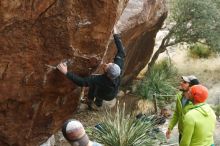 Bouldering in Hueco Tanks on 12/11/2019 with Blue Lizard Climbing and Yoga

Filename: SRM_20191211_1628570.jpg
Aperture: f/4.5
Shutter Speed: 1/250
Body: Canon EOS-1D Mark II
Lens: Canon EF 50mm f/1.8 II